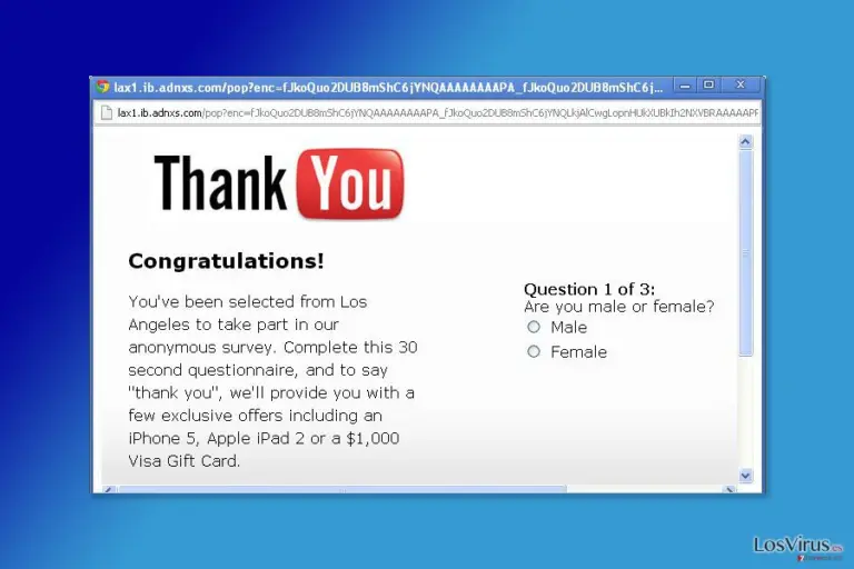 The example of A.Kaytri.com pop-up