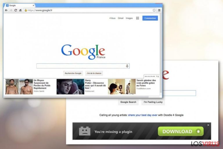 ‘Ads not by this site’ virus