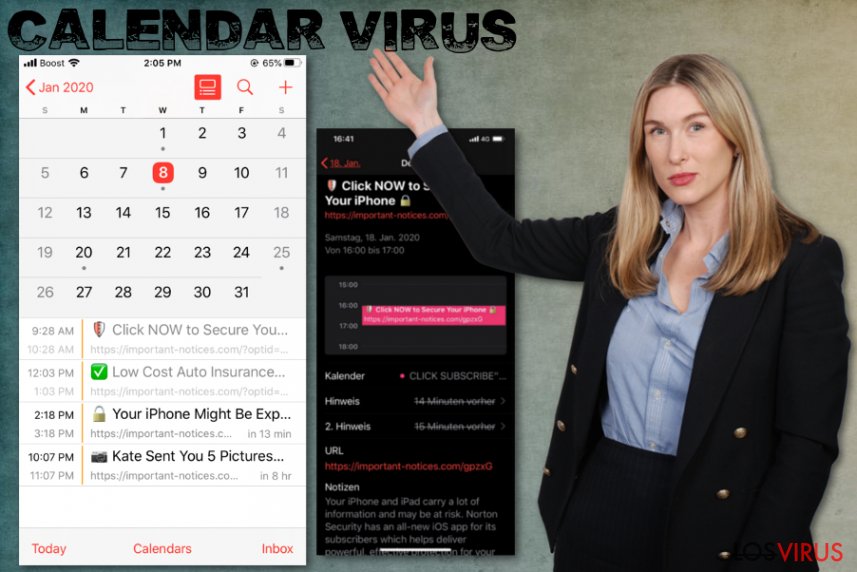 Virus Calendar en iPhone