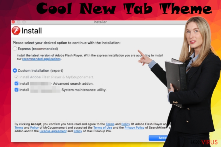 Cool New Tab Theme malware