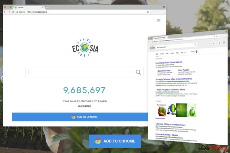Ejemplo de Ecosia.org