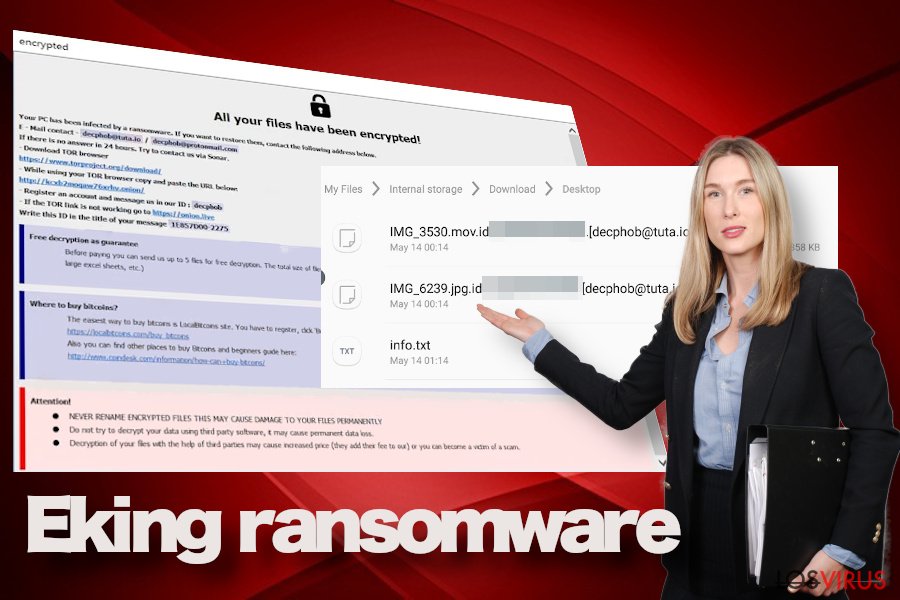 Virus ransomware Eking