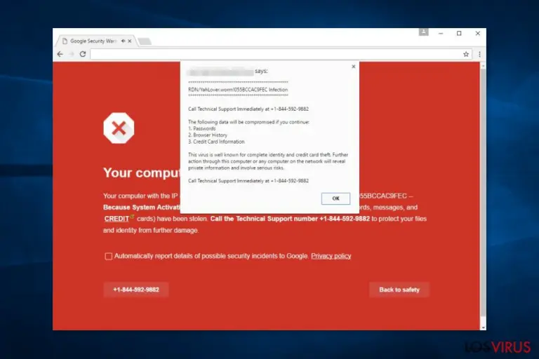 Screenshot of Code 055BCCAC9FEC scam