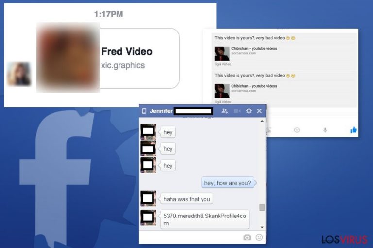 Ejemplos del virus Facebook Message
