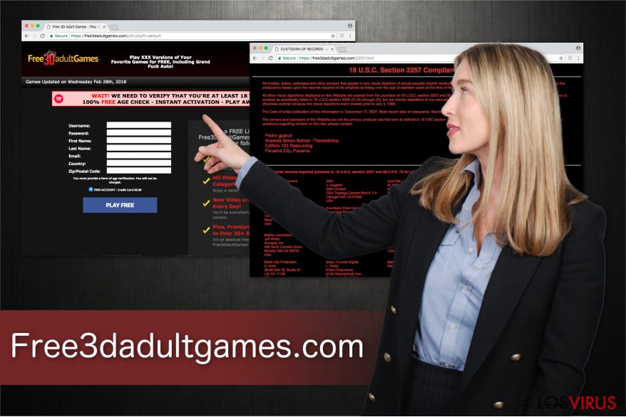 Ilustración de la plataforma de juegos para adultos Free3dadultgames.com