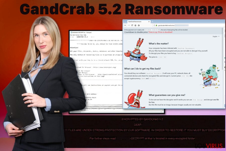 Virus ransomware GandCrab 5.2