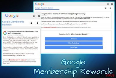 Virus Google Membership Reward