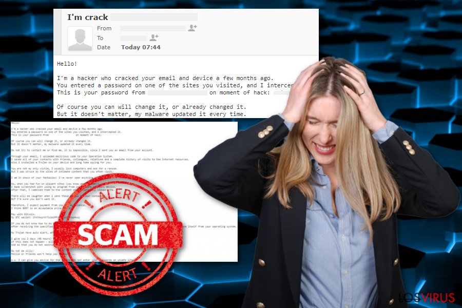 Virus estafa Hacker who cracked your email