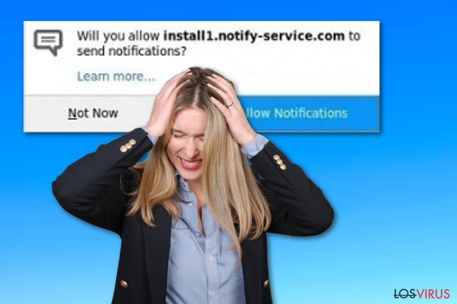 Aplicación potencialmente no deseada Install.notify-service.com