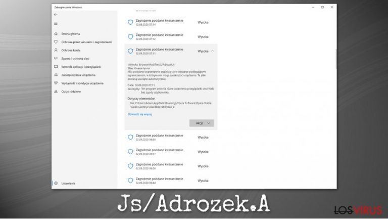 Malware Js/Adrozek