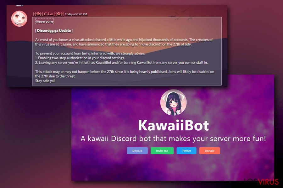El virus KawaiiBot es un engaño