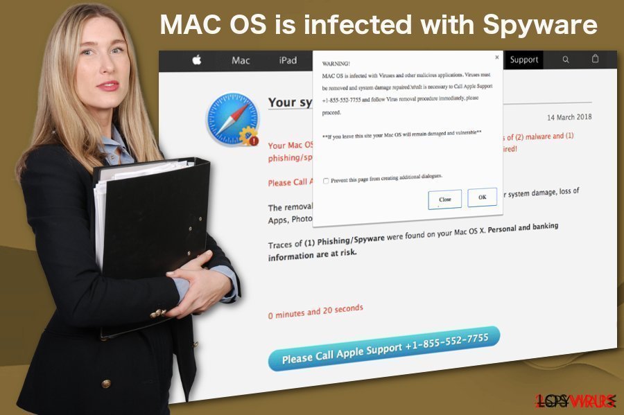 Estafa Mac OS está infectado con Spyware