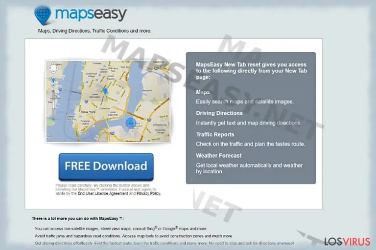 Mapseasy.net browser hijacker