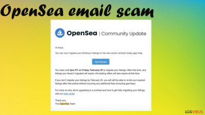 Email estafa de OpenSea