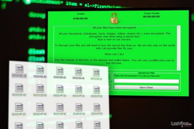 La imagen del virus ransomware RussianRoulette