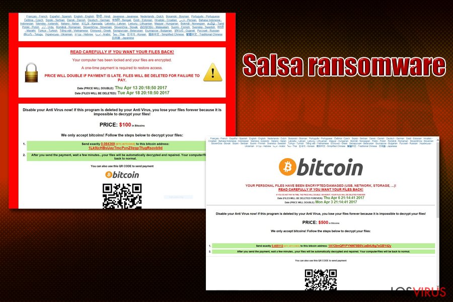 Virus ransomware Salsa
