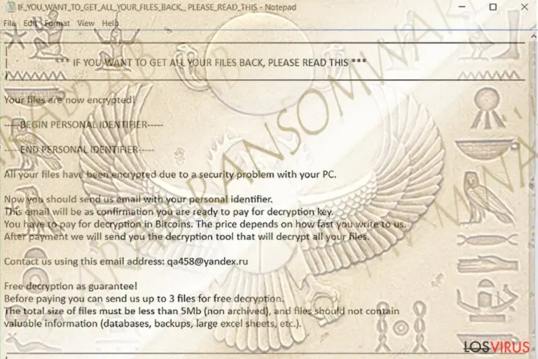 The picture illustrating Scarab malware