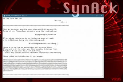 El virus ransomware SynAck se difunde por todo el mundo