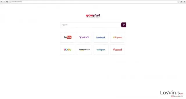 The example of Wowstart.online virus