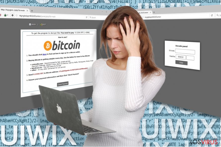 Imagen del virus ransomware UIWIX