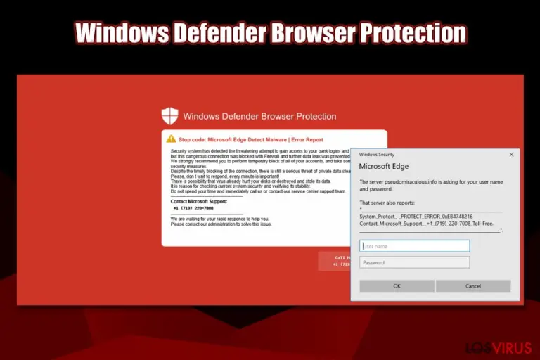Windows Defender Browser Protection red screen