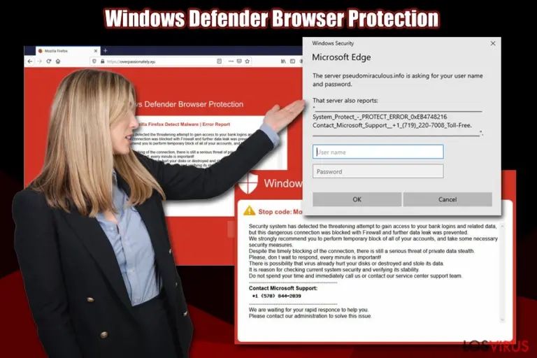 Windows Defender Browser Protection scam