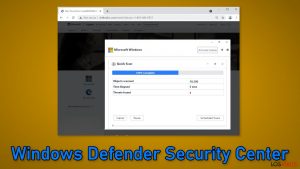 «Windows Defender Security Center» pop-up scam