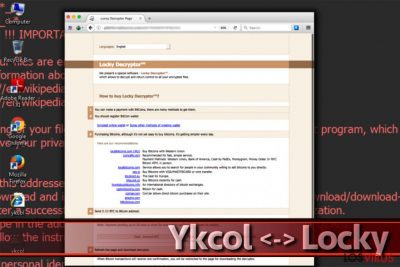 El virus ransomware Ykcol