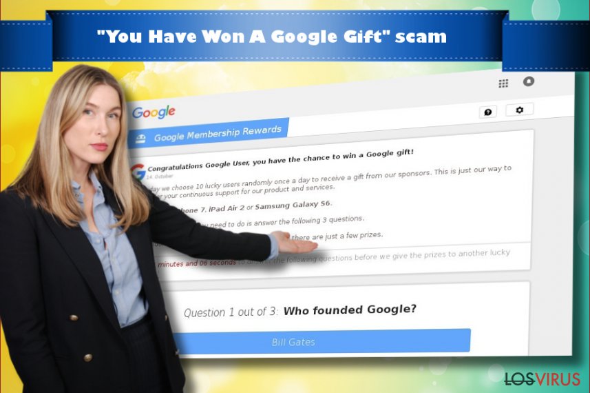 Virus "You Have Won A Google Gift"
